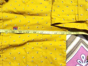 Stylish Mustard Print Shirt, Never Use It Before