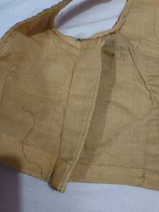 Elegant Gold Embroidered Blouse