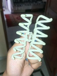 Light Green Spiral Claw Clip