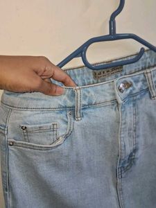 Denim Midi Skirt