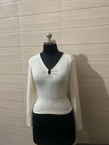 H&amp;M Long Sleeve Ruched Top