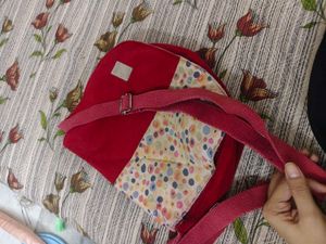 Chic Red &amp; Floral Clutch