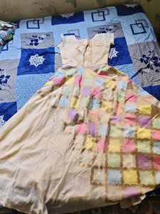 Boho Pastel Patchwork Maxi Dress