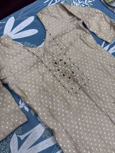 Embroidered Kurta with Pant Set