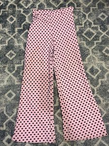 Pink &amp; Navy Polka Dot Kurta Set with Jacket