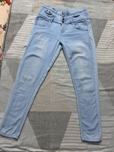 Light Blue High-Waisted Jeans