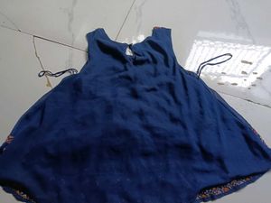 Embroidered Blue Kurta
