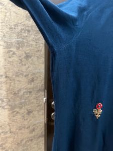 Be Indi Navy Embroidered Plazzo Set