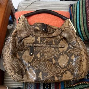 Chic Y2k Snakeskin shoulder Bag