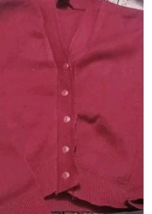 Maroon Readymade wool Saree Blouse