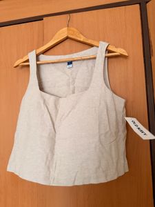 Linen Blend Tank Top