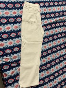 URBANIC Cream Denim Jeans - Size S