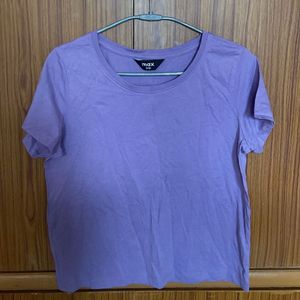 Comfortable Lavender Basic T-Shirt