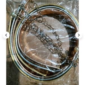 Chic Metal Chain Belts - Set of 3