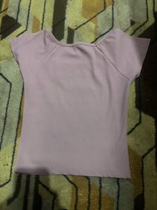 Cute lavender Crop Top