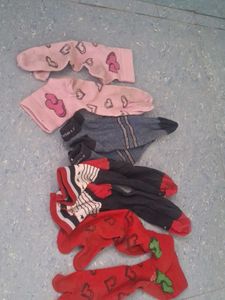 Pack of 4 Cute Patterned Socks 🧦🧦🧦🧦