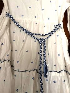 White Embroidered Kurta