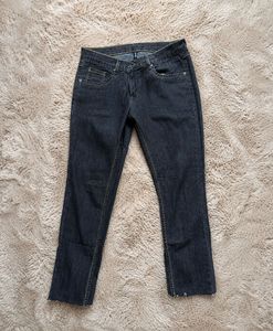 Classic Dark Wash Denim Jeans