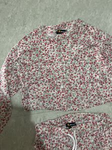 Floral Crop Top &amp; Pants Set