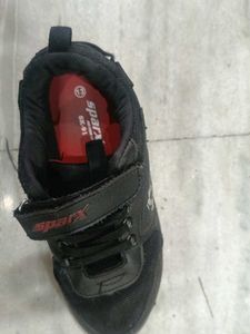 Sparx Black Sneakers