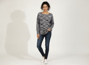 Marled Knit Long Sleeve Top