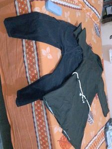 Crazy Chips Dark Green Blouse