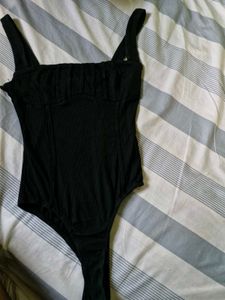 Chic Black Ruched Tank Top
