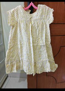 Cute Yellow Gingham Dress