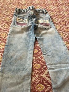 Kids Light Wash Distressed Jeans