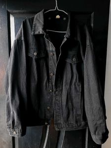 Black Denim Jacket Outfit