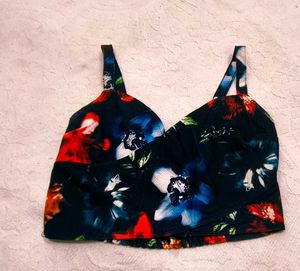 Floral Print Crop Top