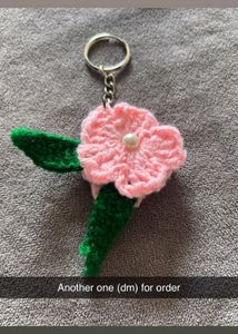 Crochet Flower Keychain