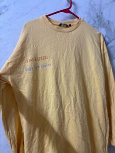 Yellow Graphic Long Sleeve Top