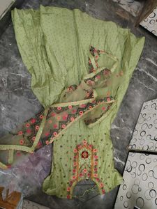 Beautiful Embroidered Anarkali Gown with Dupatta