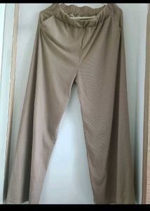 beige colour plazo with pockets
