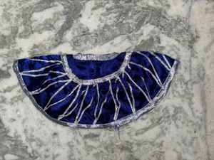 Navy Blue Embroidered pooja article