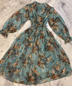 Elegant Floral Print Maxi Dress