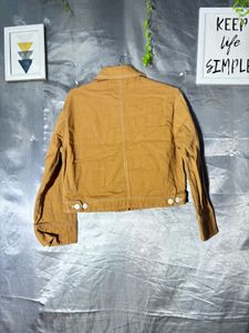 Classic Mustard Yellow Cropped Jacket