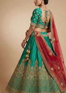 Stunning Emerald Green Lehenga Choli