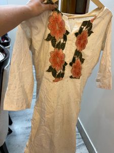 Embroidered Kurta and Pants Set