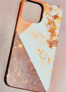 glitter and marble design iPhone 13 Pro Max Case
