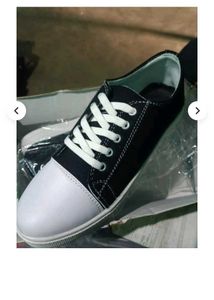 Classic Black &amp; White Sneakers