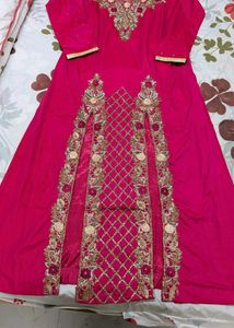 Elegant Pink heavy dress Set