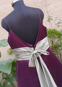 Elegant Plum Evening Dress