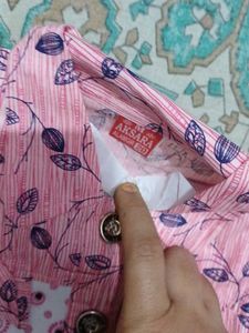 Cute Pink Printed Girls' Outfit
