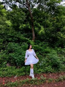 white angelic mini dress