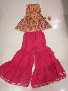 Short Kurti With Sharara