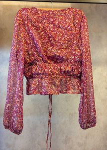 Kibo Floral Chiffon Blouse (S)