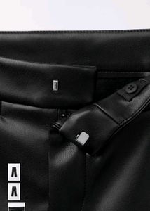 Zara Faux Leather Flare Trousers On Sals !!