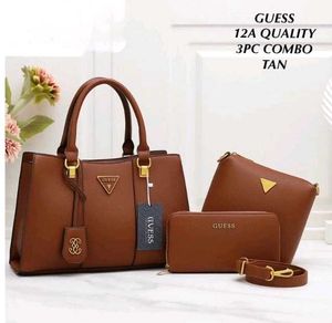 GUESS12A QUALITY 3PC COMBO  HANDBAG WITHOUT BOX